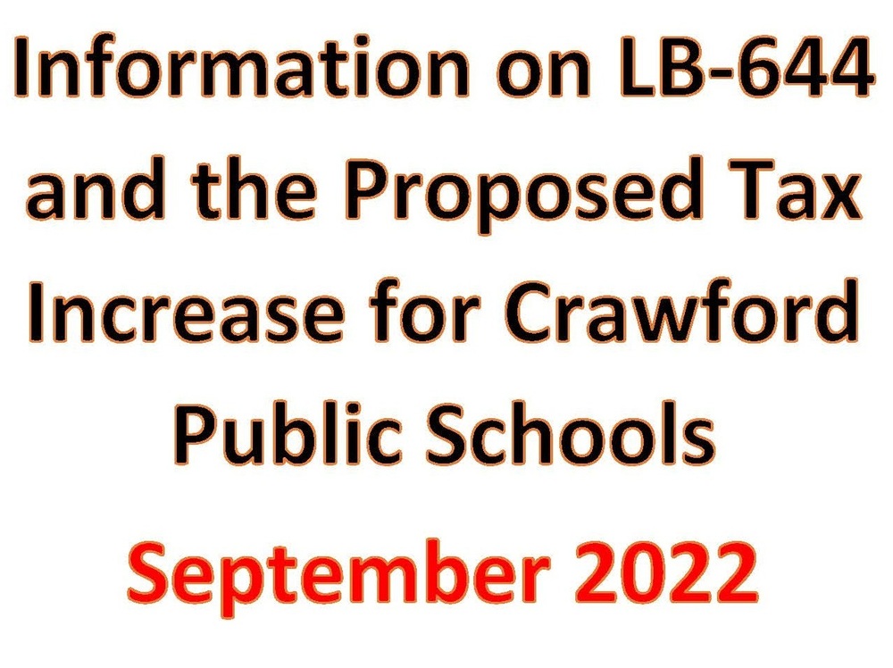 Info on LB-644 and Proposed Tax Increase